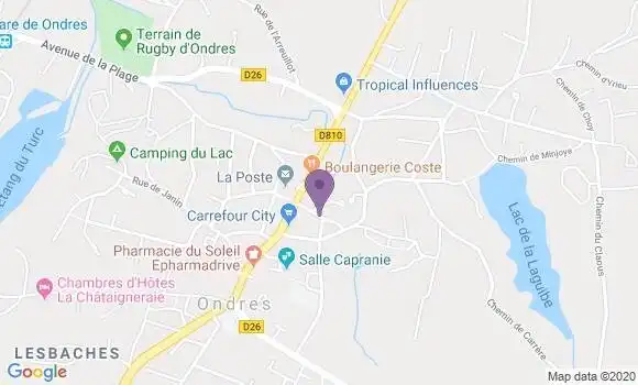 Localisation Caisse d