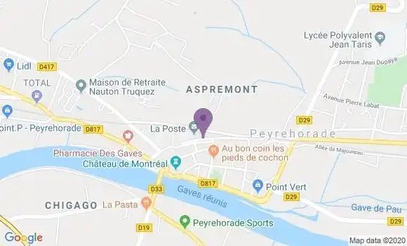 Localisation Caisse d