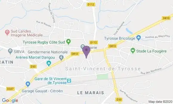 Localisation Caisse d