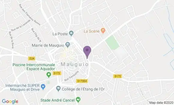 Localisation Société Générale Agence de Mauguio