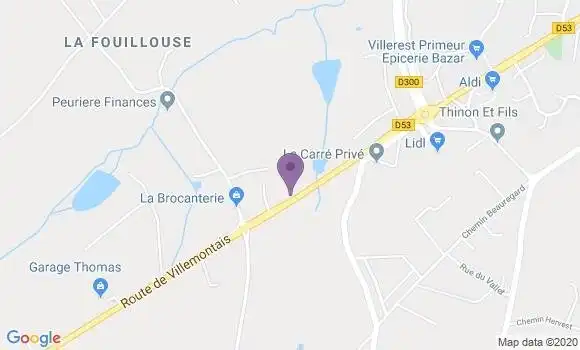 Localisation Caisse d