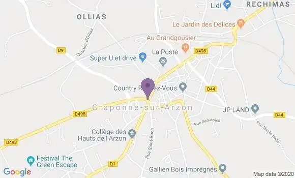 Localisation Caisse d