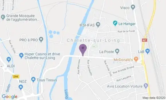 Localisation Caisse d