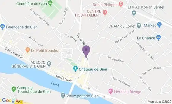 Localisation Caisse d