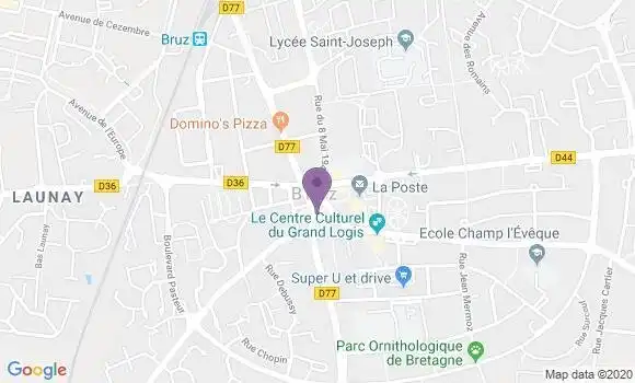 Localisation Société Générale Agence de Bruz