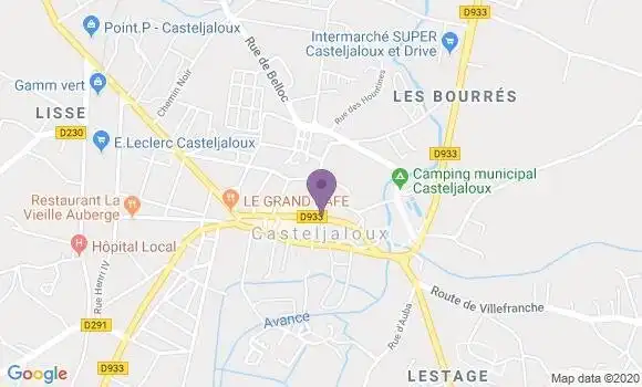 Localisation Caisse d