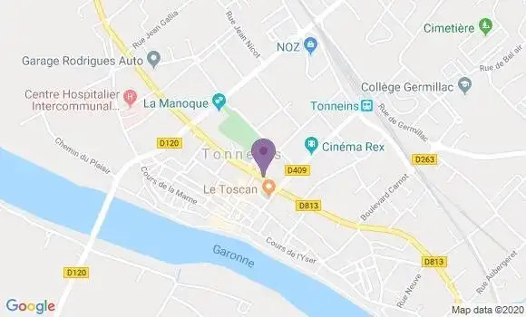Localisation Caisse d