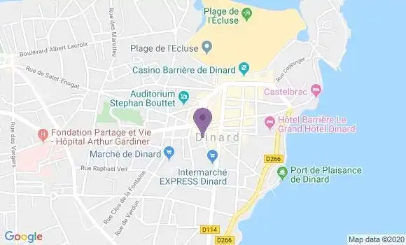 Localisation Société Générale Agence de Dinard