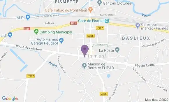 Localisation Caisse d