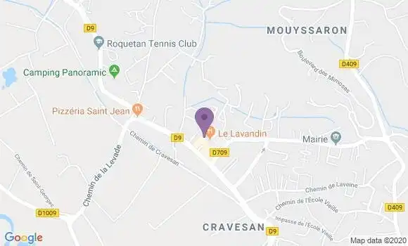 Localisation Société Générale Agence de La Roquette Sur Siagne