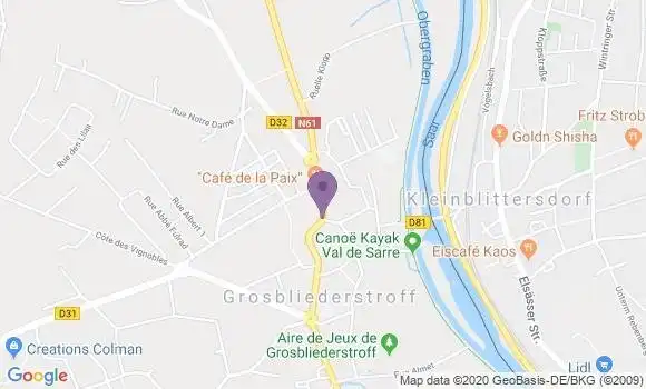Localisation Caisse d