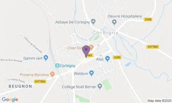 Localisation Caisse d