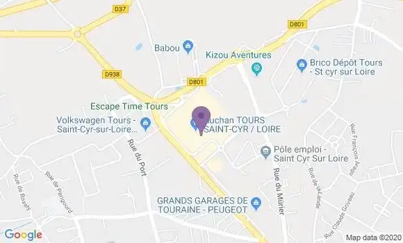 Localisation Société Générale Agence de Saint Cyr Equatop
