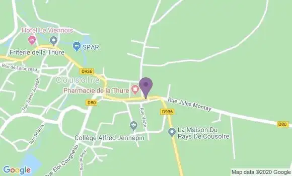 Localisation Caisse d