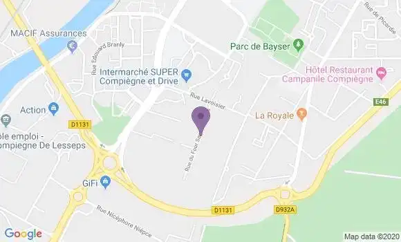 Localisation Caisse d