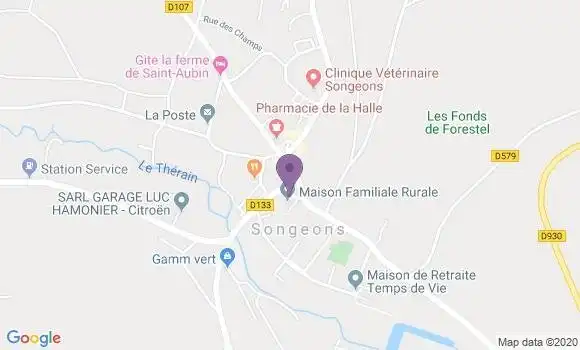 Localisation Caisse d