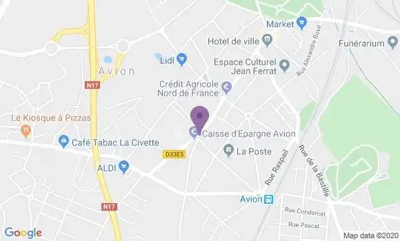Localisation Caisse d