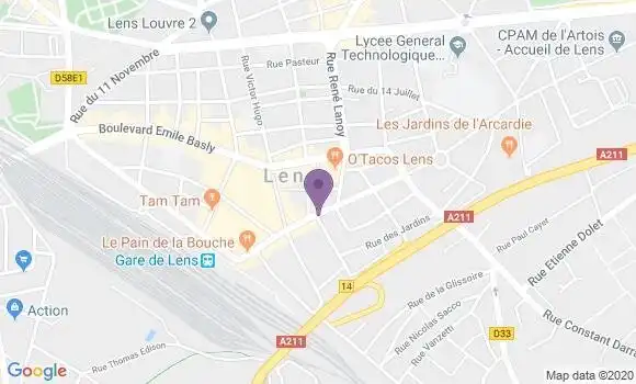 Localisation Caisse d