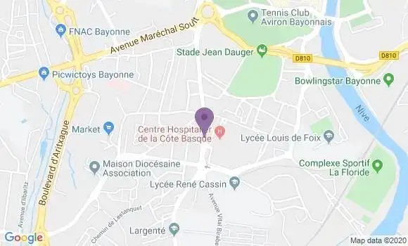 Localisation Caisse d