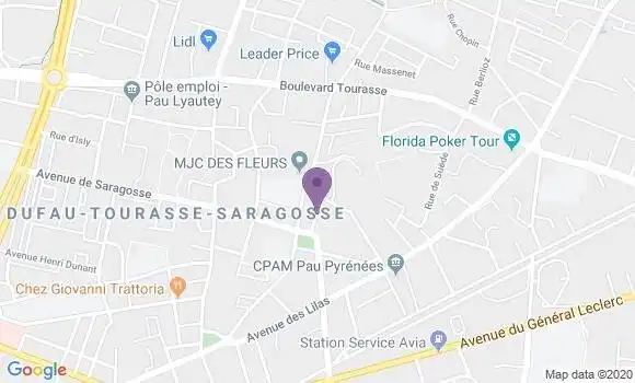 Localisation Caisse d