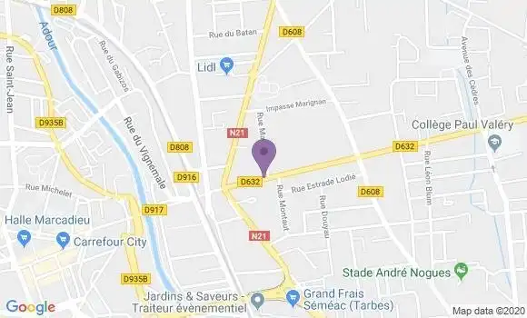 Localisation Caisse d