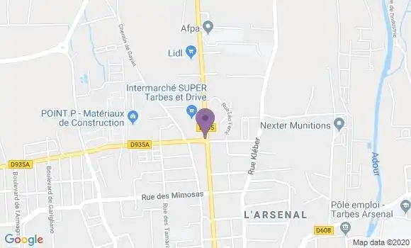 Localisation Caisse d