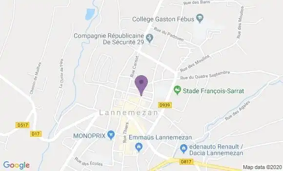 Localisation Caisse d