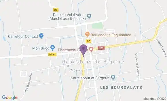 Localisation Caisse d
