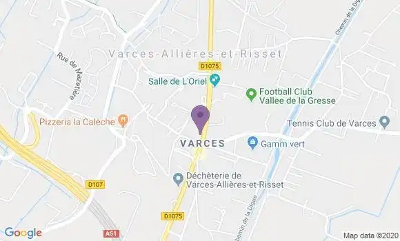 Localisation Société Générale Agence de Varces
