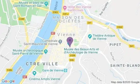 Localisation Société Générale Agence de Vienne