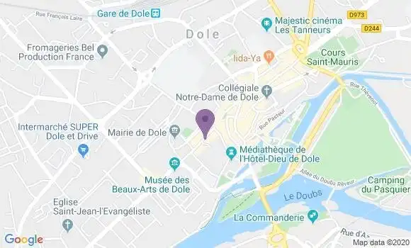 Localisation Société Générale Agence de Dole