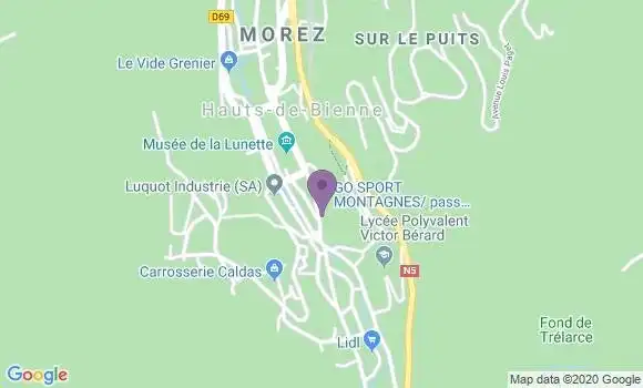Localisation Société Générale Agence de Morez