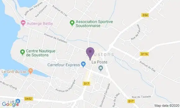 Localisation Société Générale Agence de Soustons
