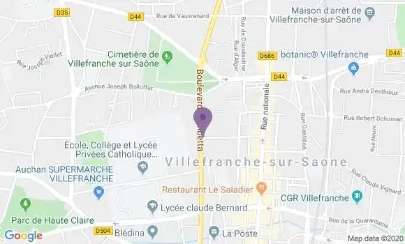 Localisation Caisse d