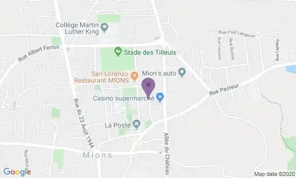 Localisation Caisse d