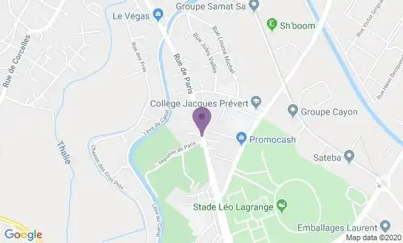 Localisation Caisse d