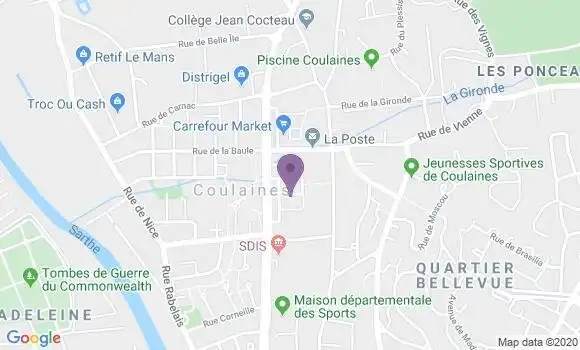 Localisation Caisse d