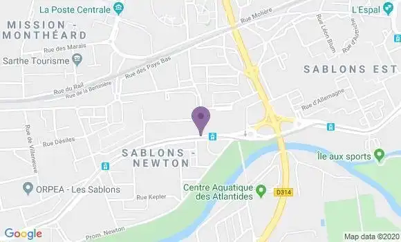 Localisation Caisse d