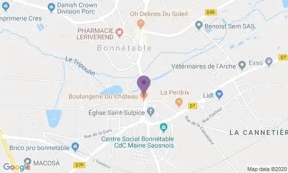 Localisation Caisse d