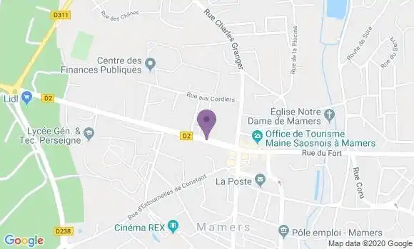 Localisation Caisse d