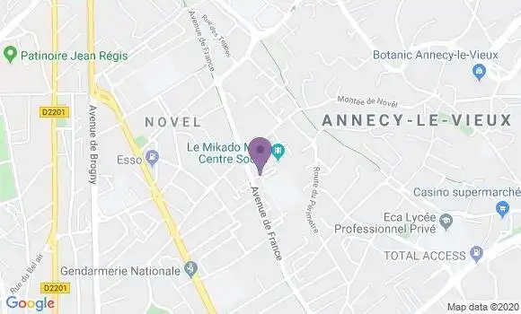 Localisation Caisse d