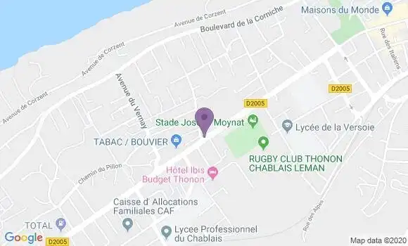 Localisation Caisse d