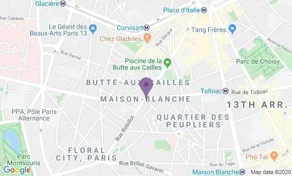 Localisation Caisse d