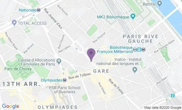 Localisation Caisse d