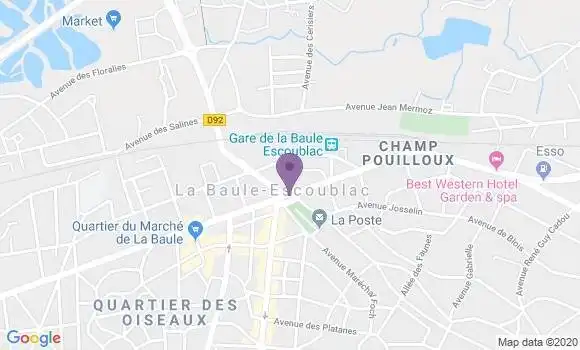Localisation Société Générale Agence de La Baule