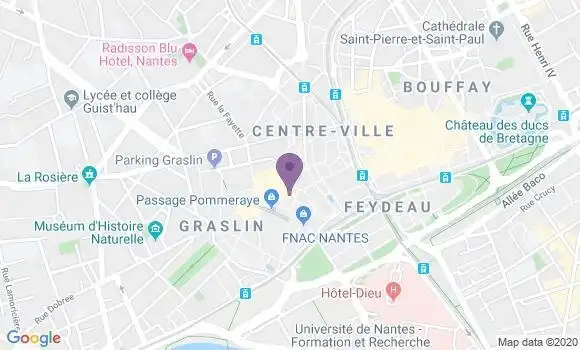 Localisation Société Générale Agence de Nantes