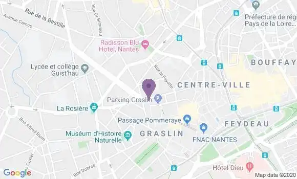 Localisation Société Générale Agence de Nantes Delorme