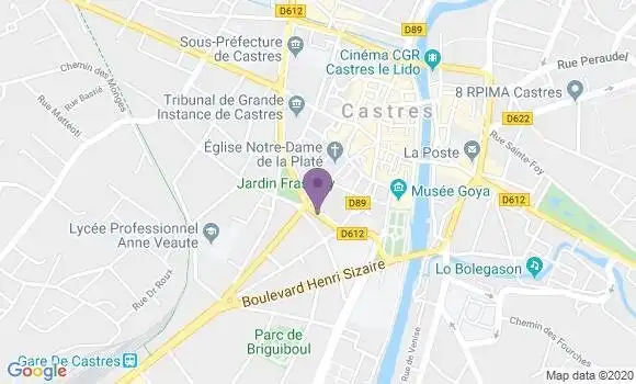 Localisation Caisse d