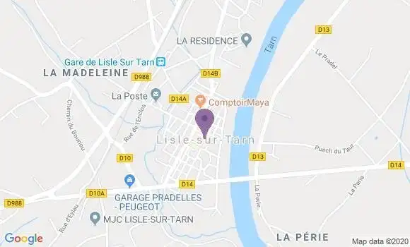 Localisation Caisse d