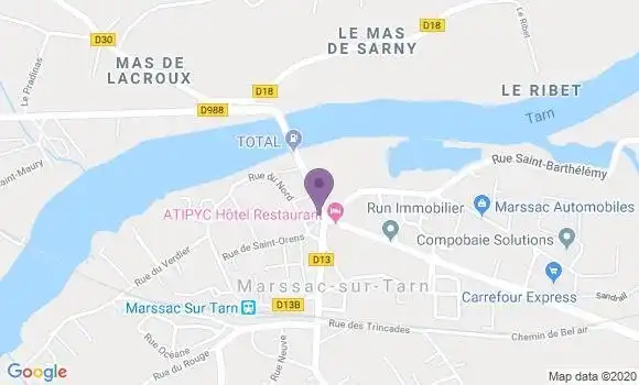 Localisation Caisse d